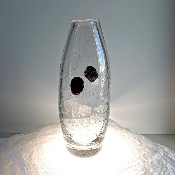 Rare Bohemian glass vase by Josef Hospodka 1960's
