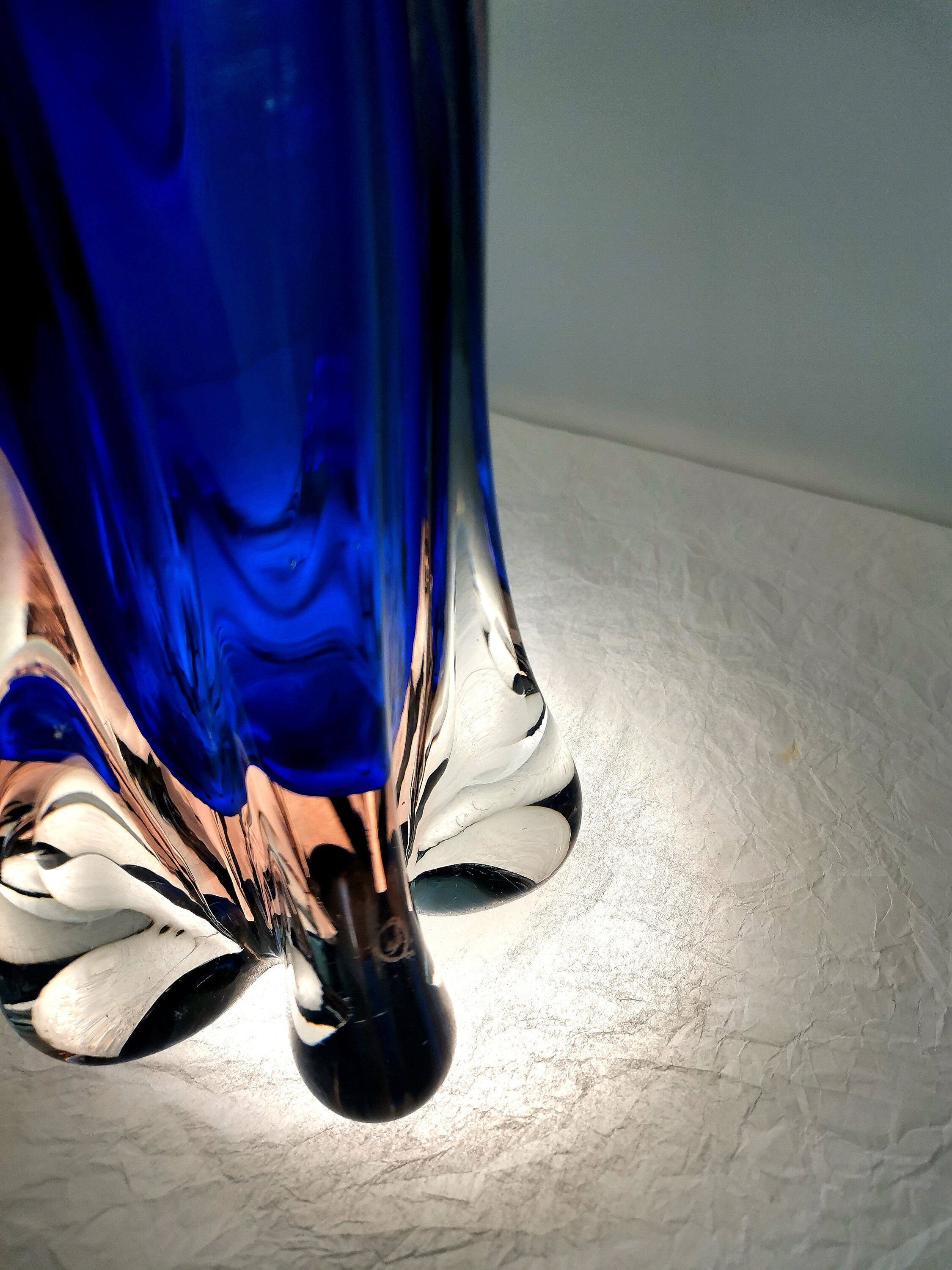 Glass Vase Bohemian Jan Beranek 1960s Skrdlovice Factory - Etsy