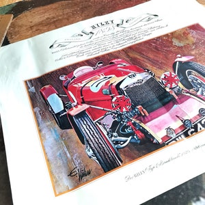 Antique Car Prints RILEY 1898 By Edouard Kuhn