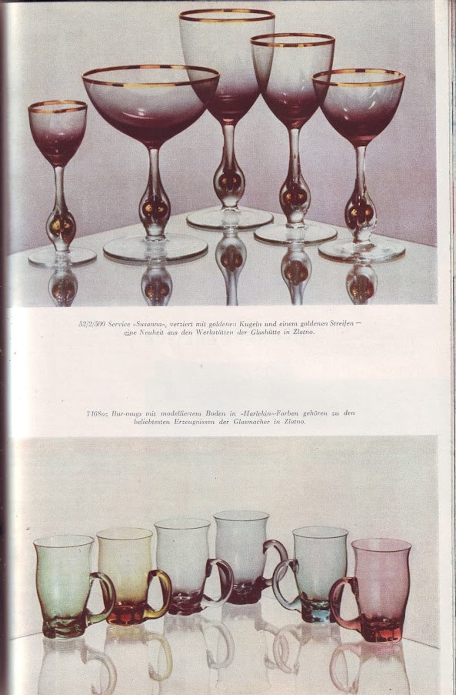 Coupe Champagne glasses Set of 6pcs Jozef Stanik Art Deco Etsy