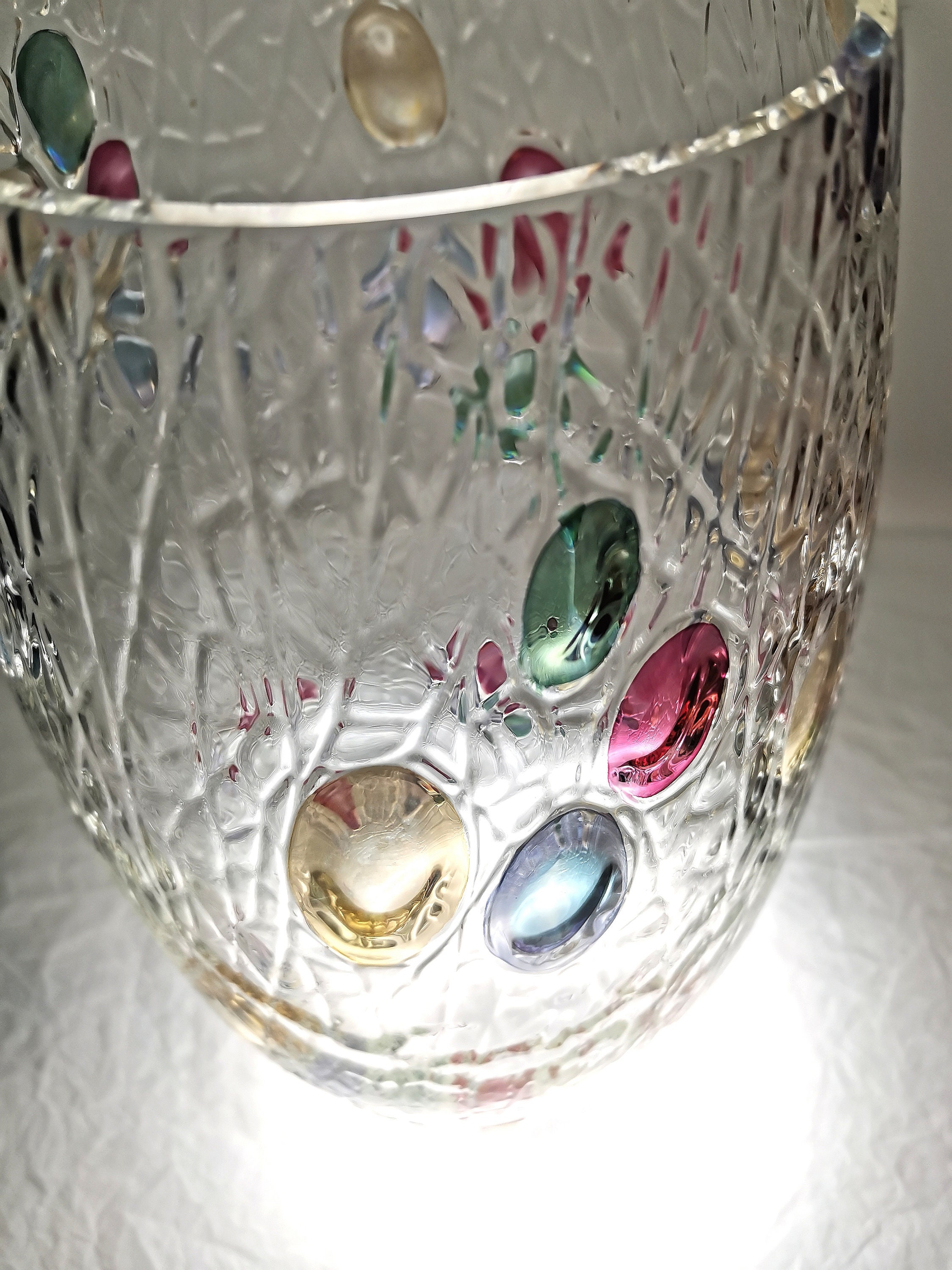 チェコスロバキア ガラス花瓶 Max Kannegiesser「Olivi」コレクション