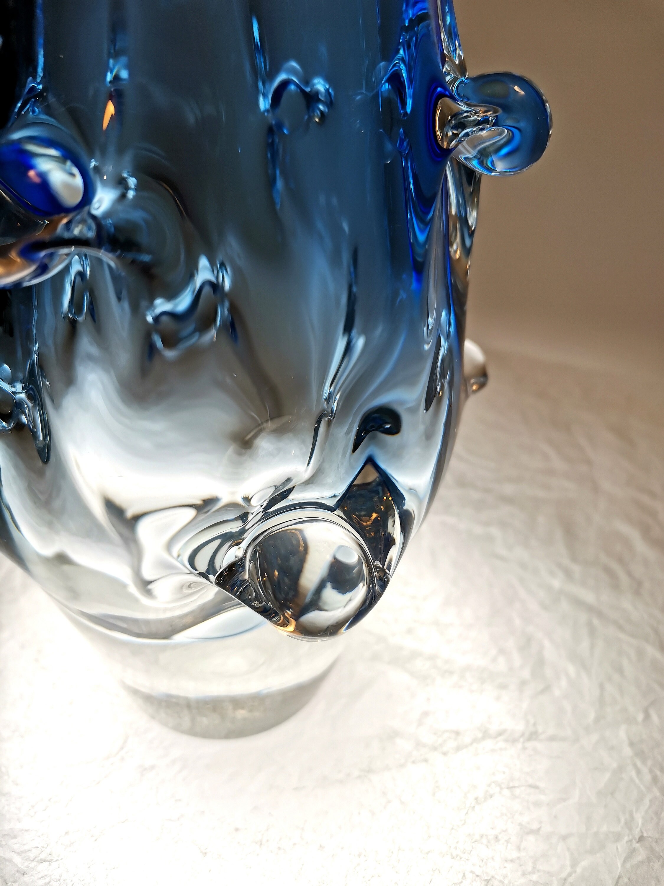 Glass Vase by Ladislav Palecek Skrdlovice 1970s - Etsy Denmark
