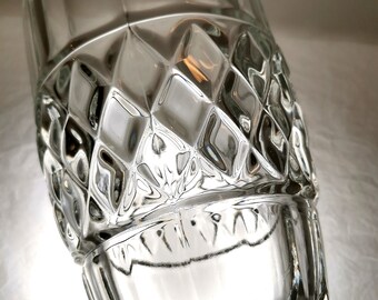 ビンテージ　チェコスロバキア製　Sklo Union フラワーベース チェコスロヴァキア Rudolf Jurnikl 型押しアートガラスの花瓶 – ing a