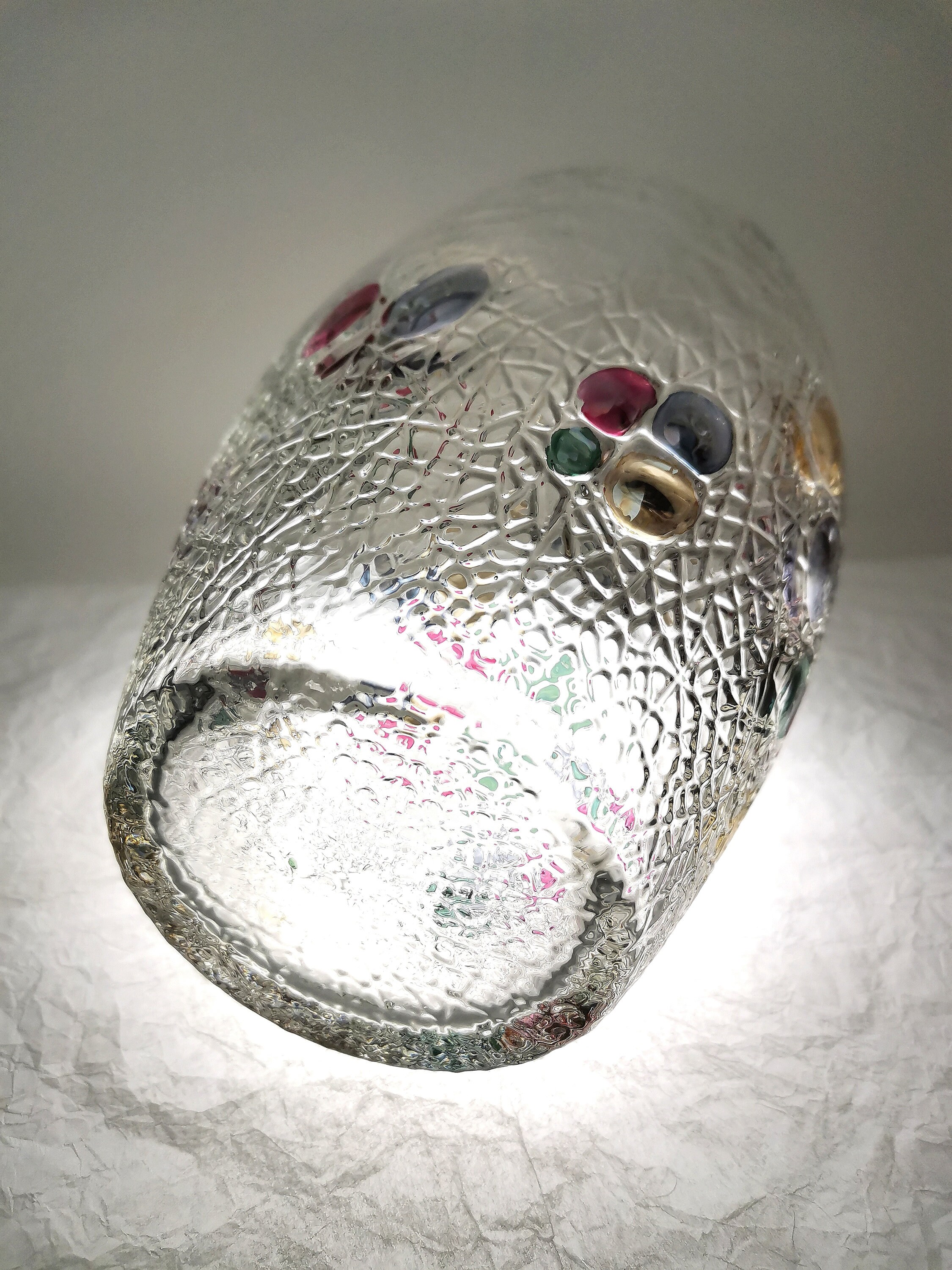 チェコスロバキア ガラス花瓶 Max Kannegiesser「Olivi」コレクション