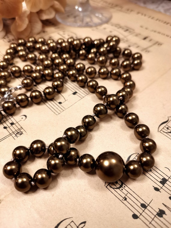 Jablonec Necklace Imitation Pearls Bijou Costume … - image 2