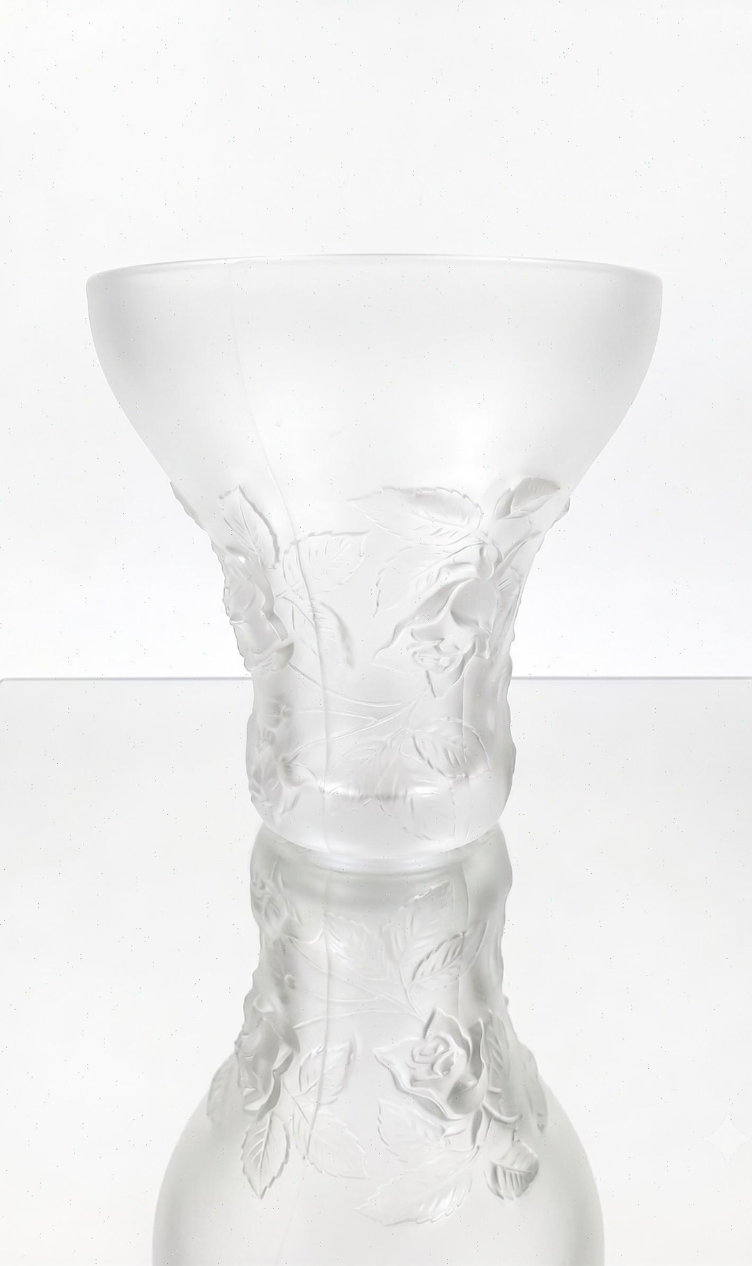 Barolac Sculpture Glass Vase Josef Inwald Made in Czechoslovakia