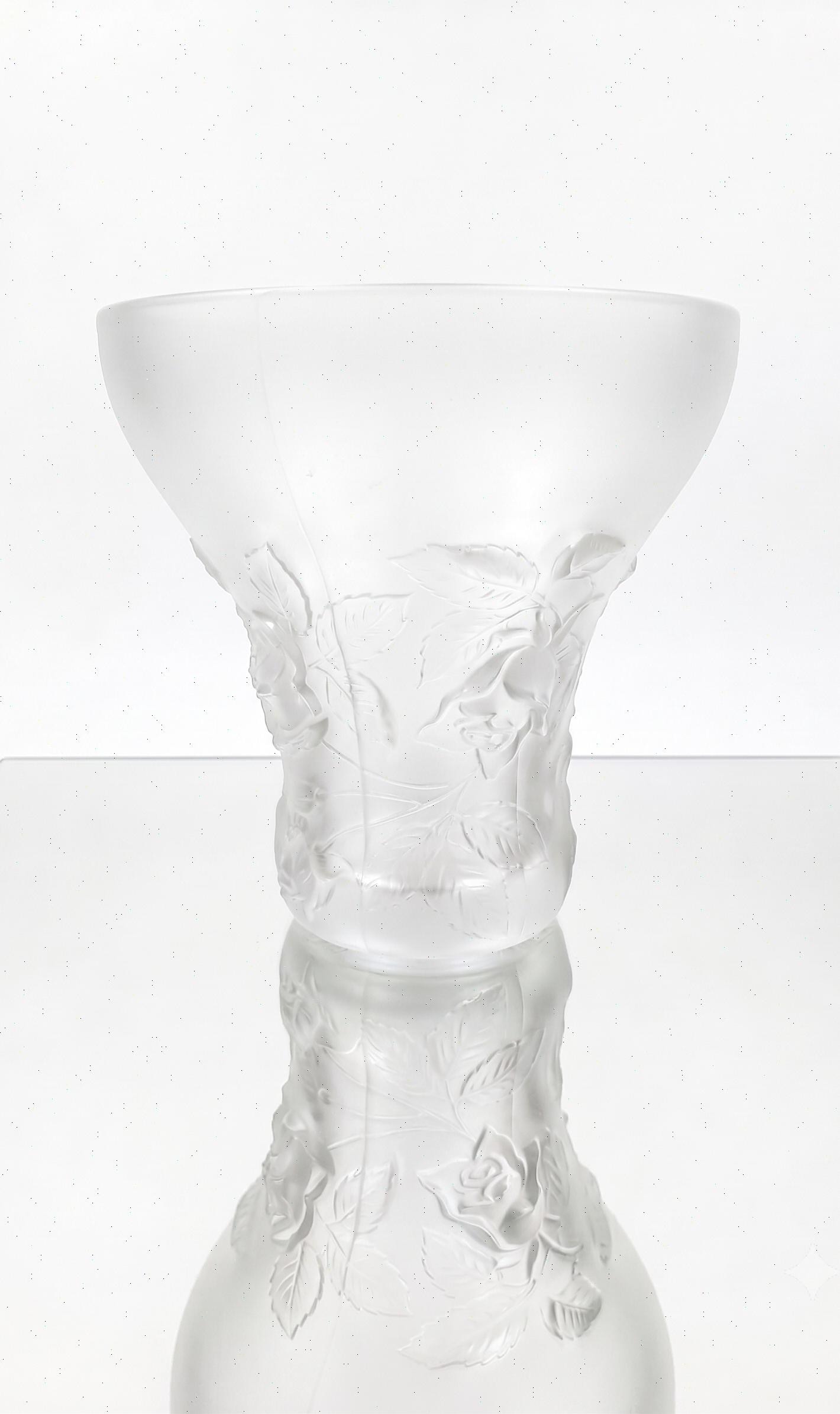Barolac Sculpture Glass Vase Josef Inwald Made in Czechoslovakia