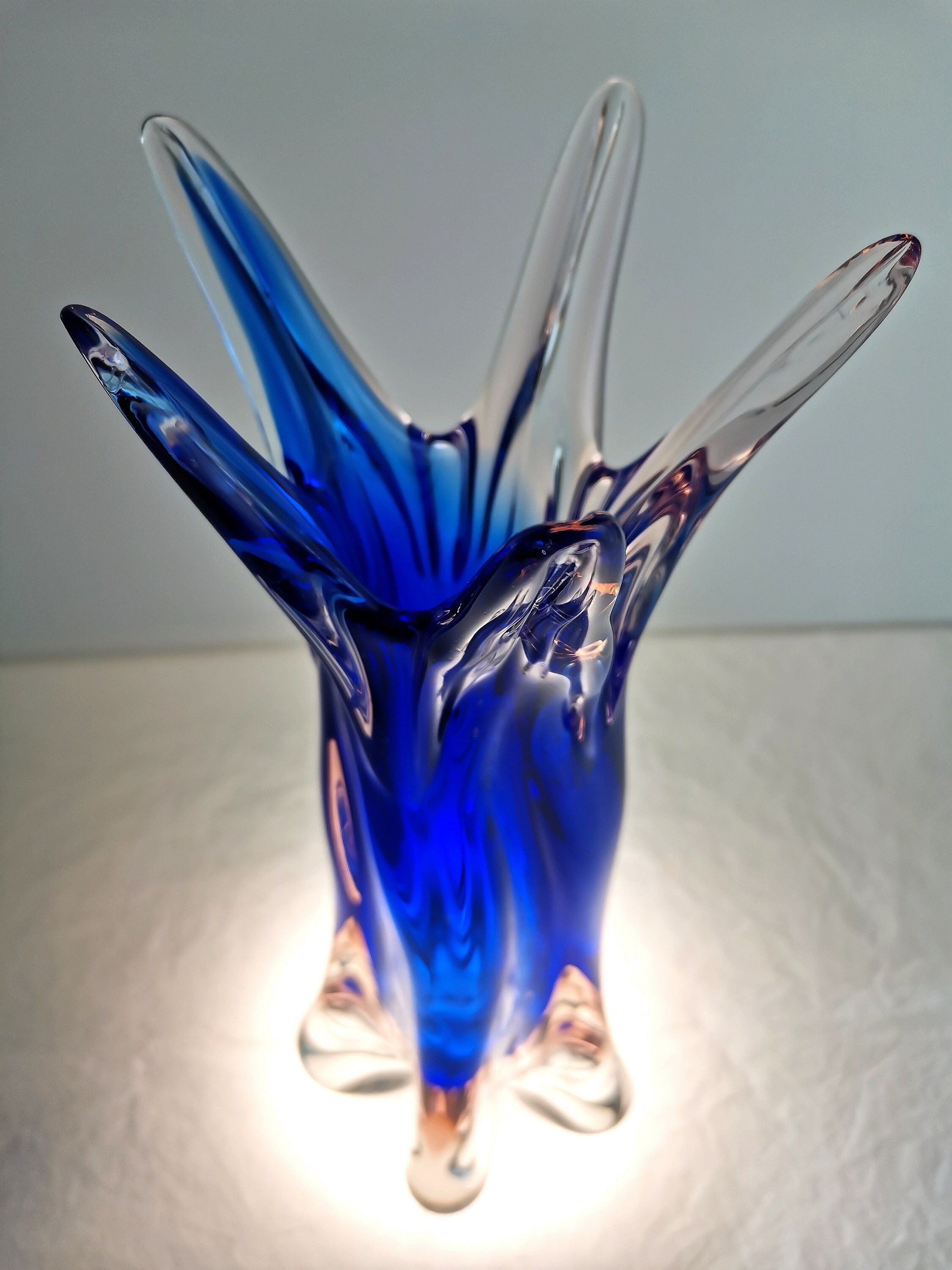 60's Vintage アートガラス Vase by BERANEK,JAN Vintage Czech Art Glass Vase by Jan Beranek for Skrdlovice