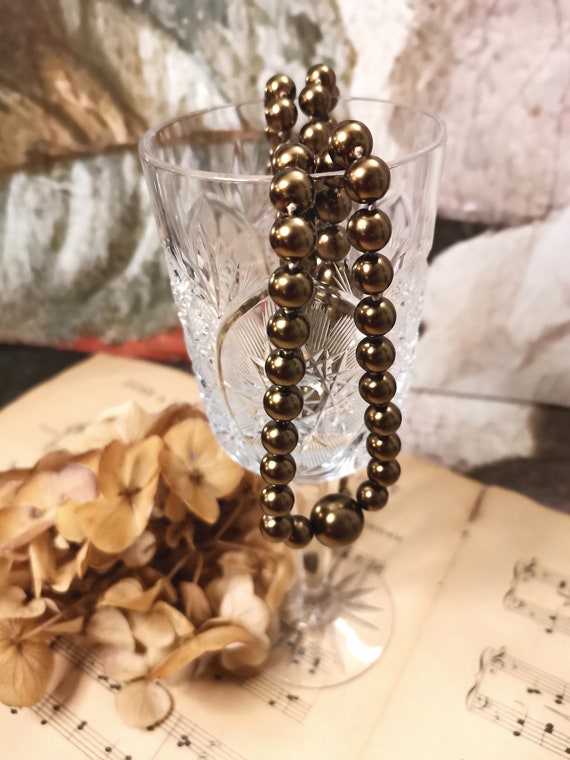 Jablonec Necklace Imitation Pearls Bijou Costume … - image 4