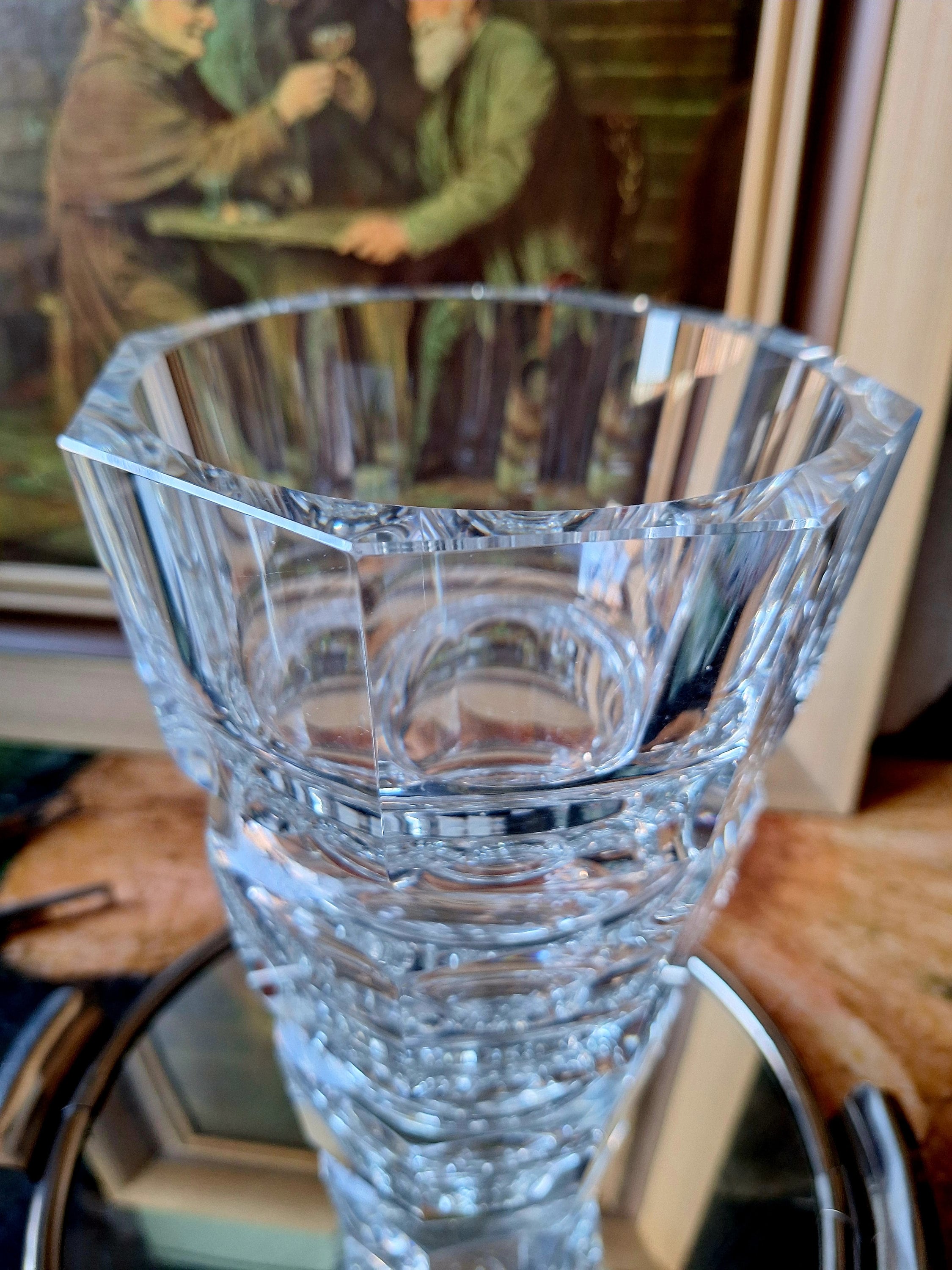 moser花びんチェコスロバキア製 モーザー クリアガラス花瓶 ボヘミアン チェコ ヨーゼフ