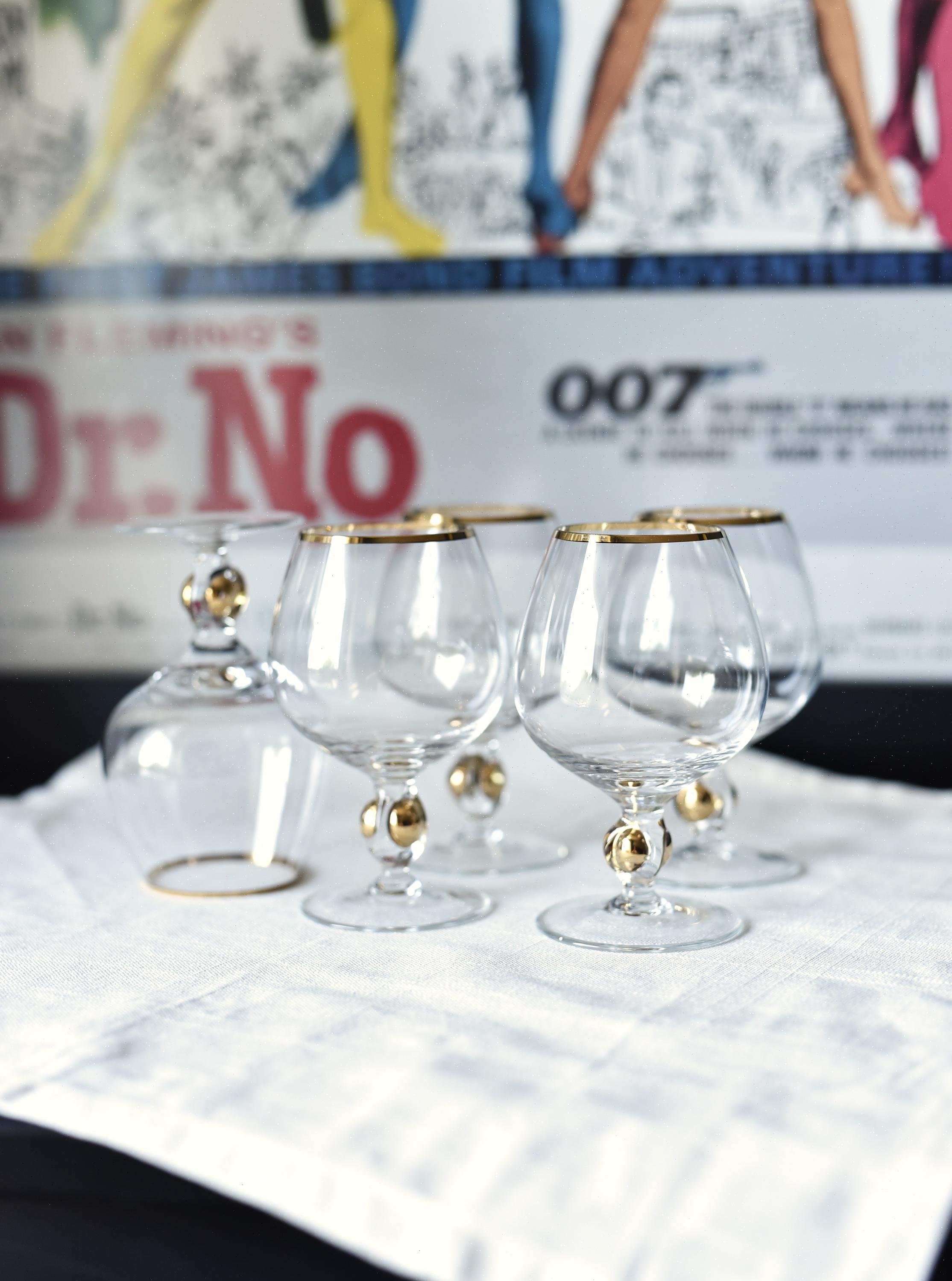 Cognac Glasses Set of 5 Pcs Jozef Stanik Art Deco Zlata Zuzana