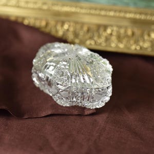 Organic Shape Bohemia Czech Glass Box