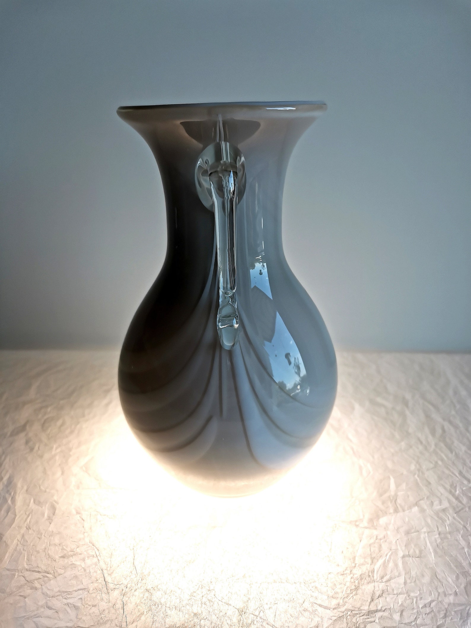 Opal glass vase by Emanuel Beranek 1940s Skrdlovice Etsy