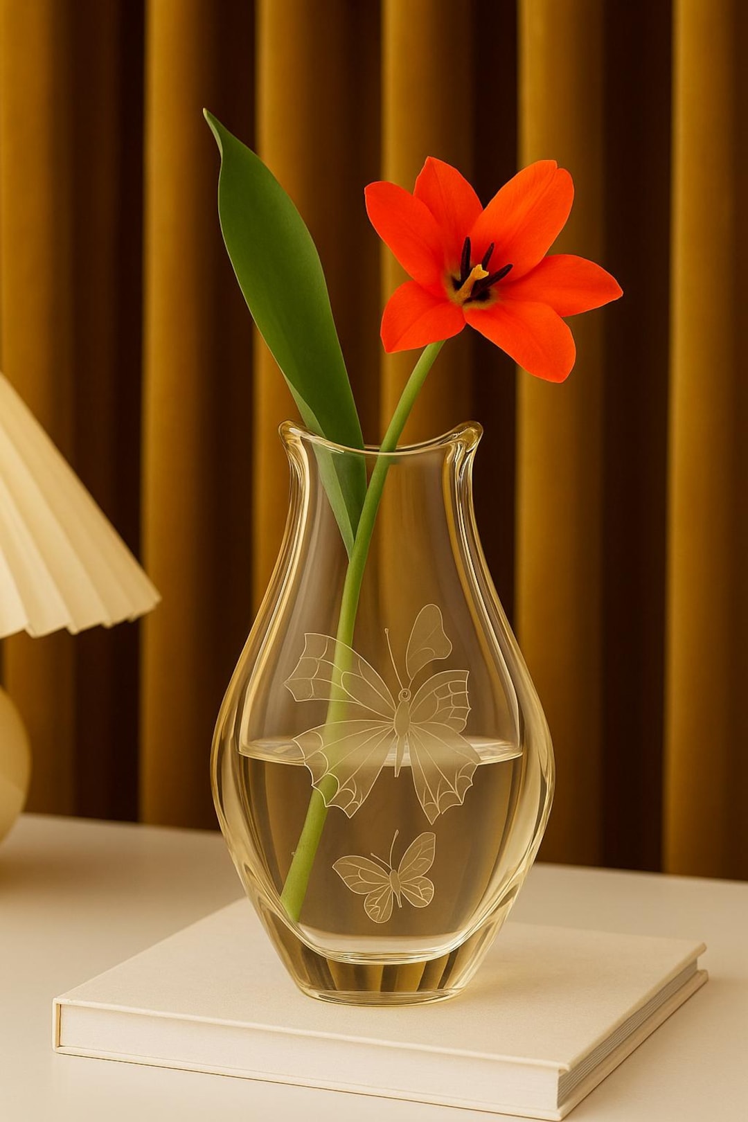 Citrine Glass Vase by Frantisek Zemek 1960s - Etsy