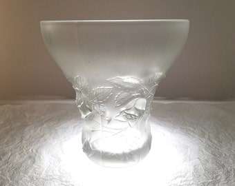 Barolac Sculpture Glass Vase Josef Inwald Made in