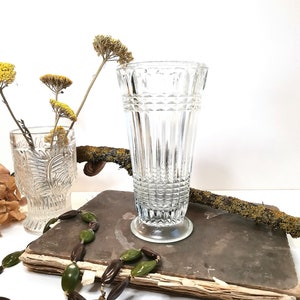 Vase on a Pedestal Diamond Structure Bohemia