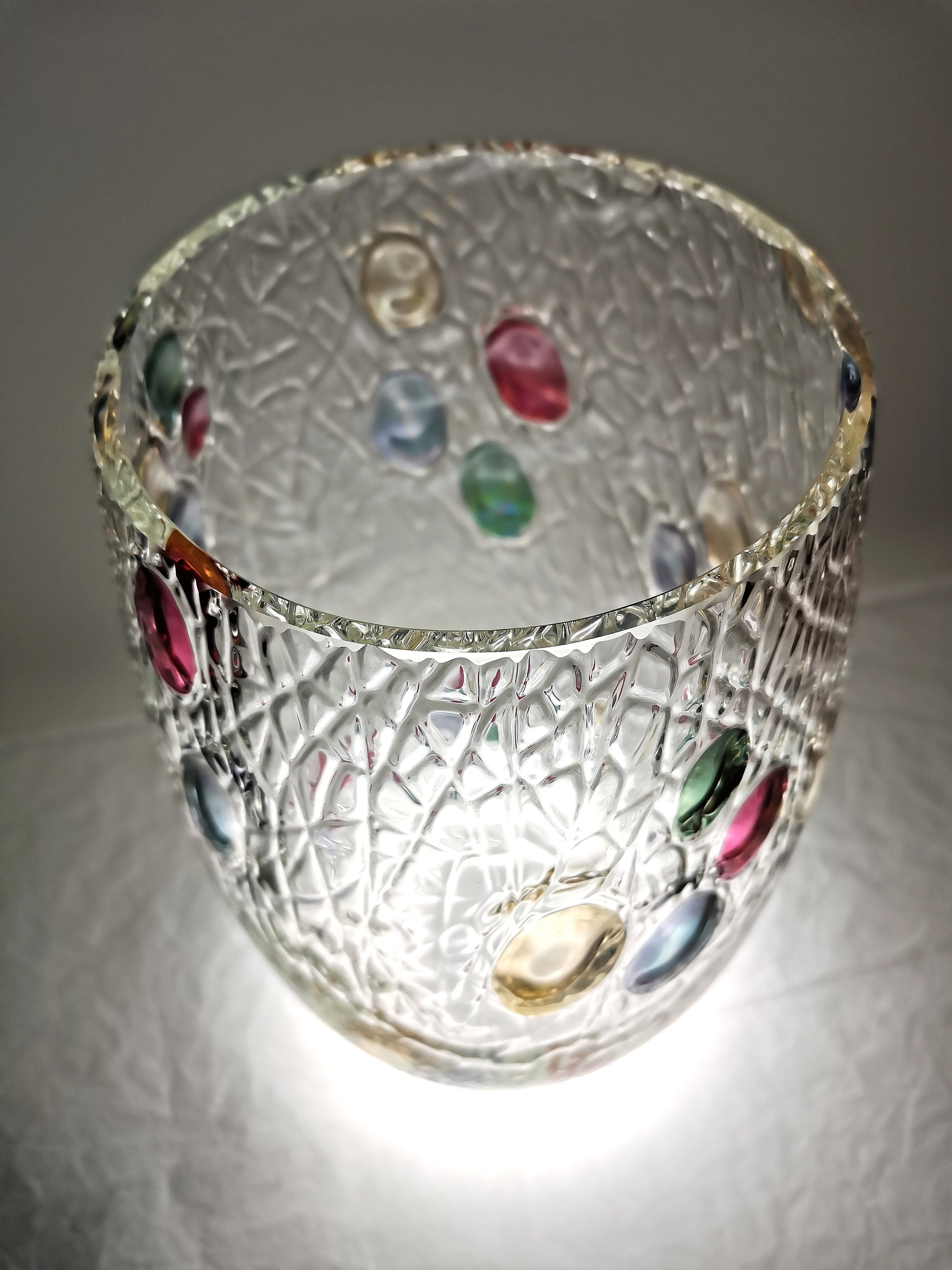 チェコスロバキア ガラス花瓶 Max Kannegiesser「Olivi」コレクション