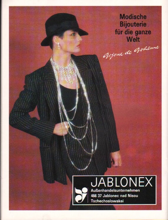 Jablonec Necklace Imitation Pearls Bijou Costume … - image 8