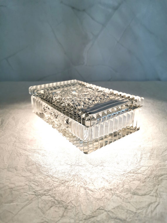 Rectangular Bohemia Czech Glass box - image 2