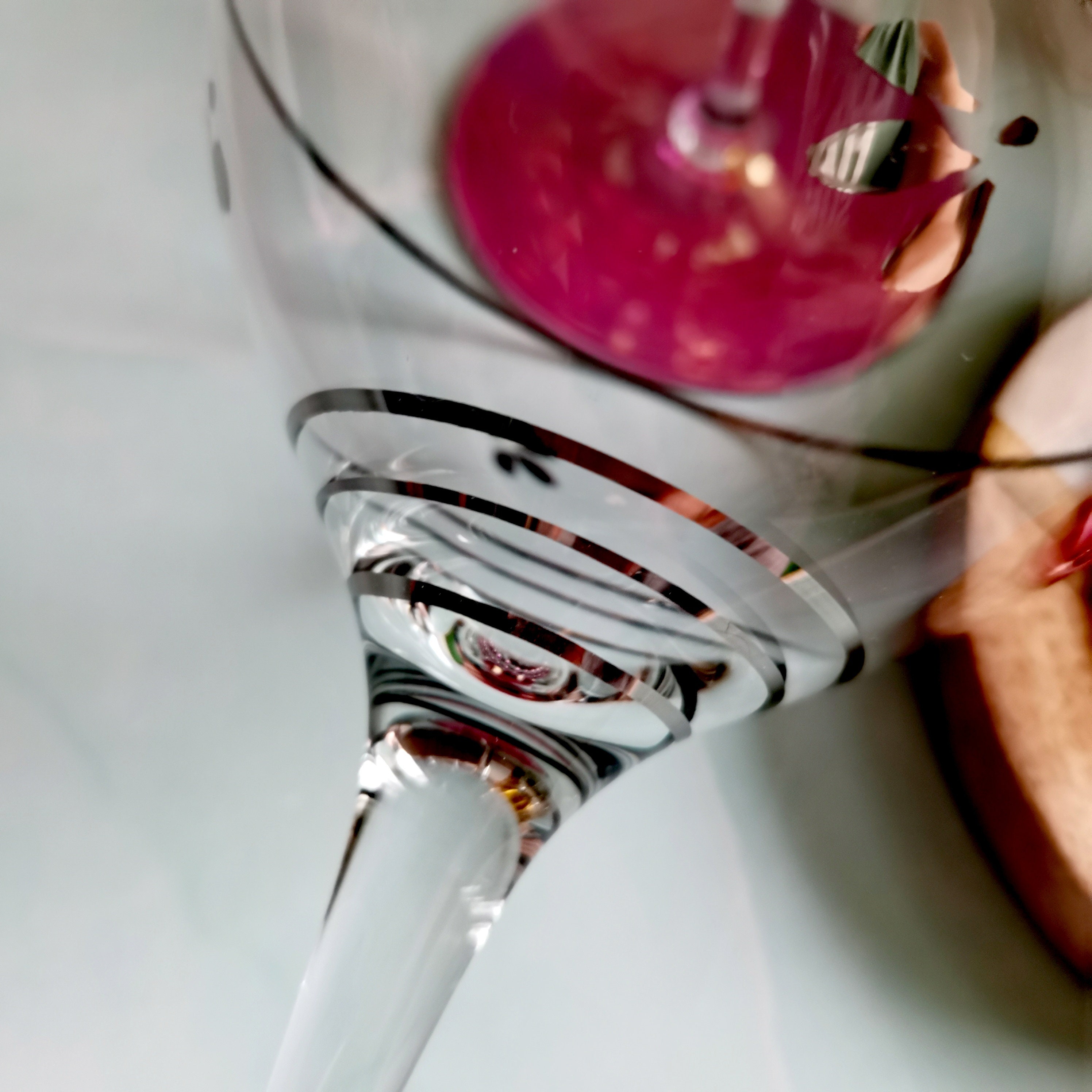 2 Bicchieri Da Martini In Metallo Oro Rosa – Acciaio Inox 200ml Per Cocktail, Champagne E Vino