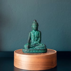 Malachite Glass Jade BUDHA ART DECO