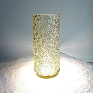 Citrine Glass Vase by Vaclav Hanus – Union Bohemia Art Glass, Czech Modernist Design 1960s