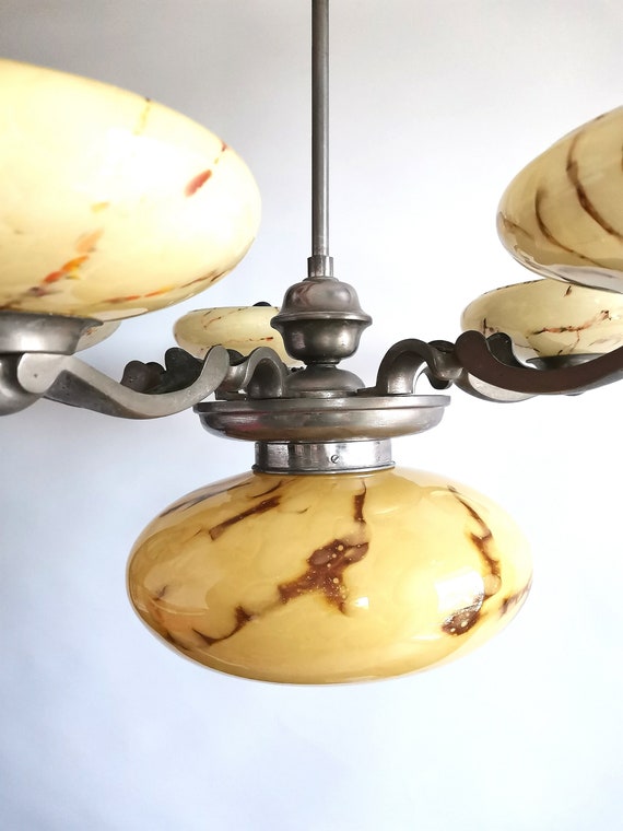 1930s on sale chandelier deco