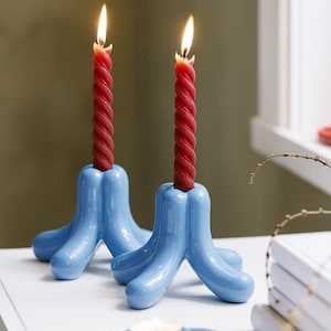 Gustaf Westman X IKEA Blue Porcelain Candle Holder – Blue