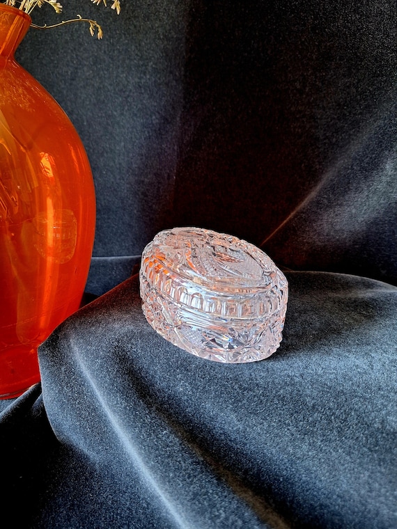 クリスタルガラスボックス 楕円形 1960年代 - Etsy 日本