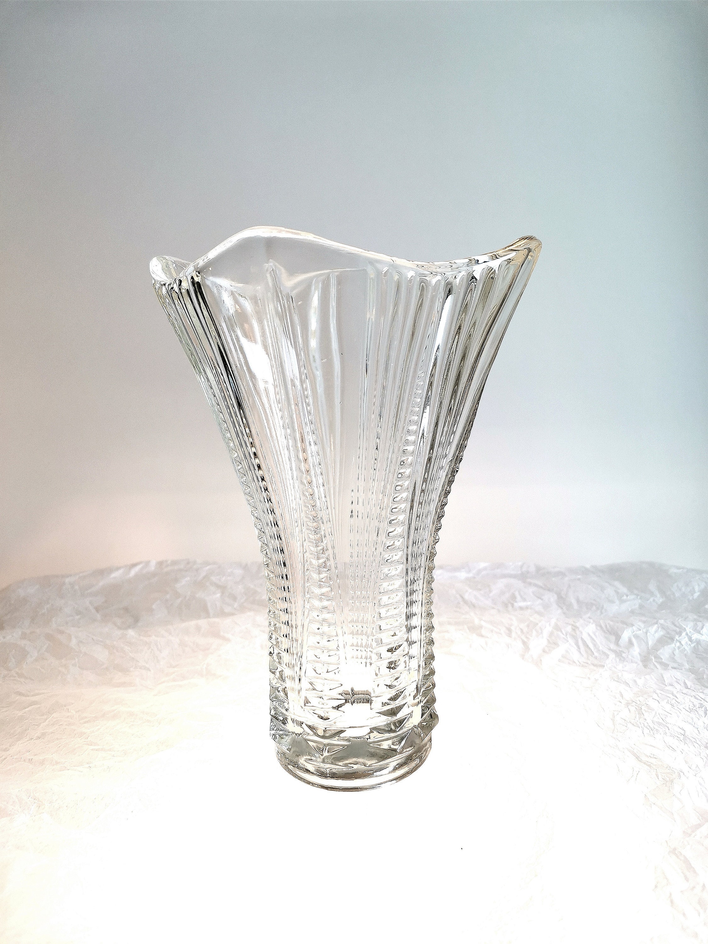 ヴァーツラフ・ハヌス・ユニオン ボヘミアアート ガラス花瓶 1963