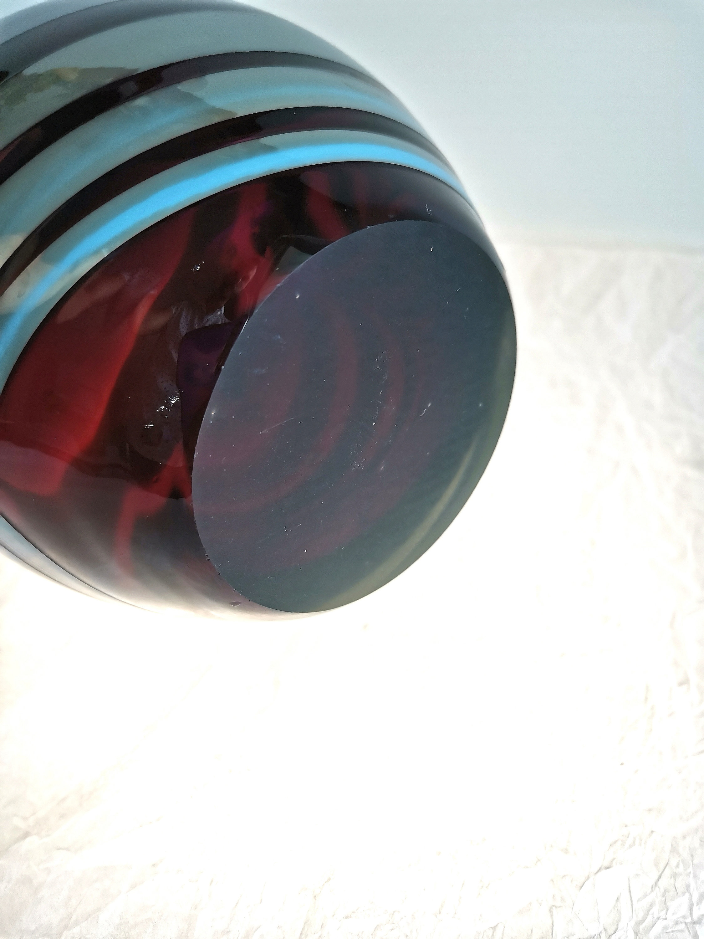 Dark Purple Glass Vase by Vlasta Lichtagova 1960s Skrdlovice Etsy