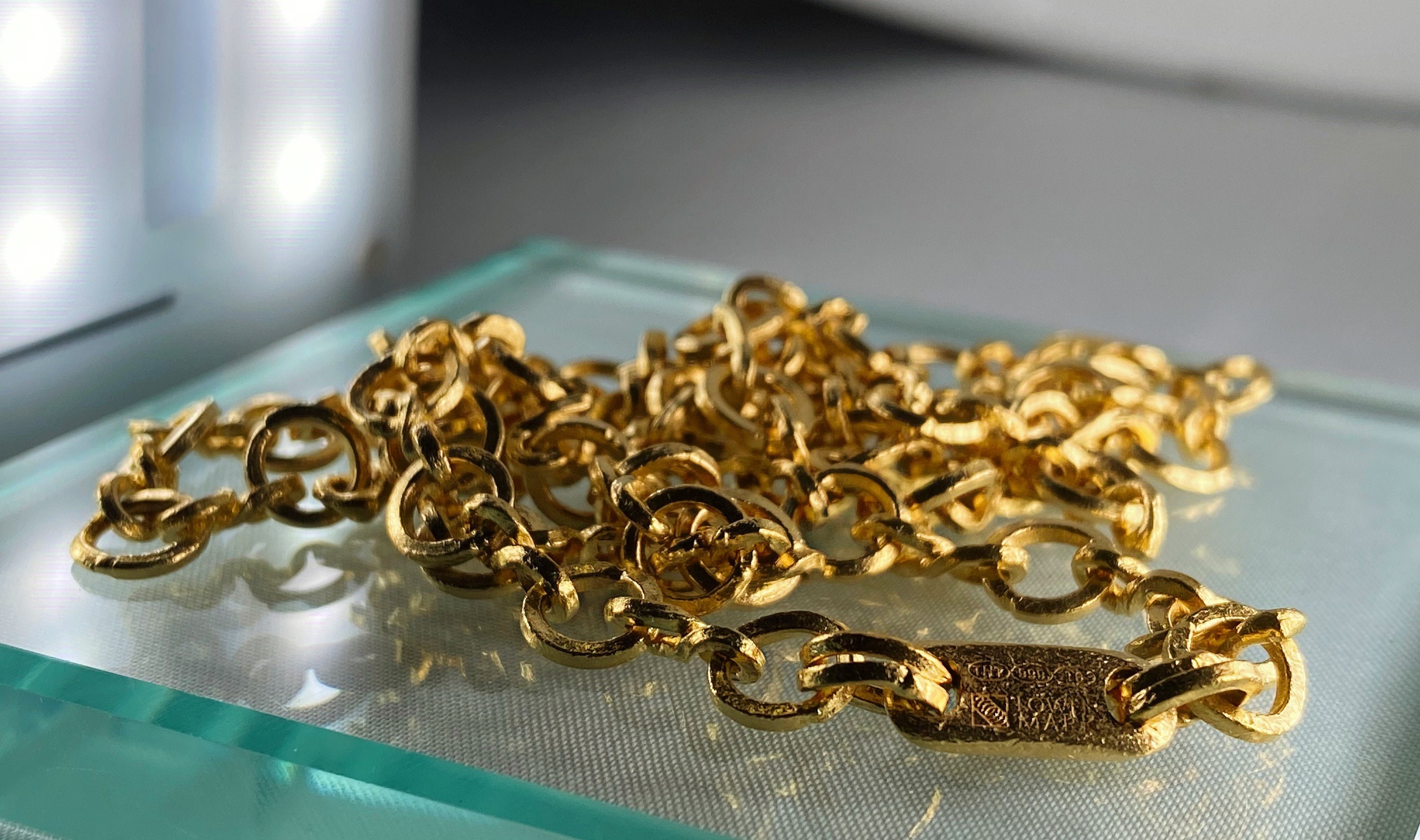 Oro de 24k cadena de oro puro cadena de oro collar de oro Etsy España