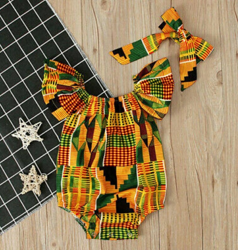 African Print Romper