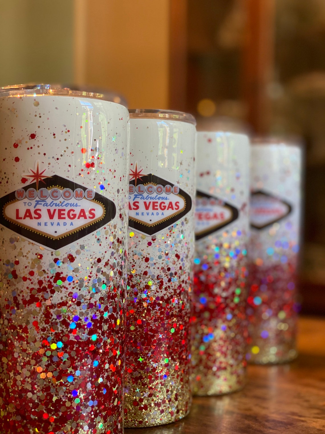 30 Ounce black Tie Las Vegas Casino Cup Glitter Tumbler Etsy