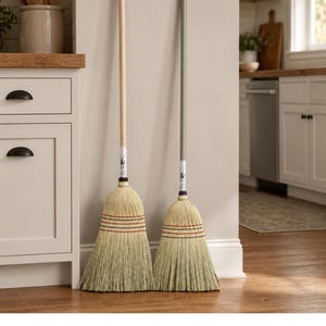 Amish Handmade Corn Broom – Sustainable Kitchen & Barn Cleaning