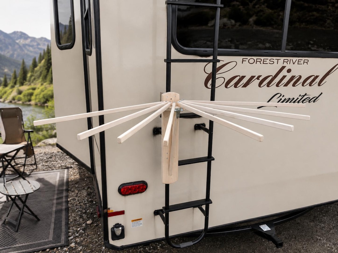 Rv/camper Laundry Drying Rack - Holds 250 Pounds - Maple Wood - Amish ...