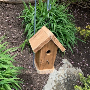 Corncrib Hanging Birdhouse Handmade rustic weather resistant