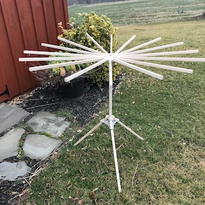 FoldingSpiral Clothes Drying Rack - Wooden - Amish Handmade