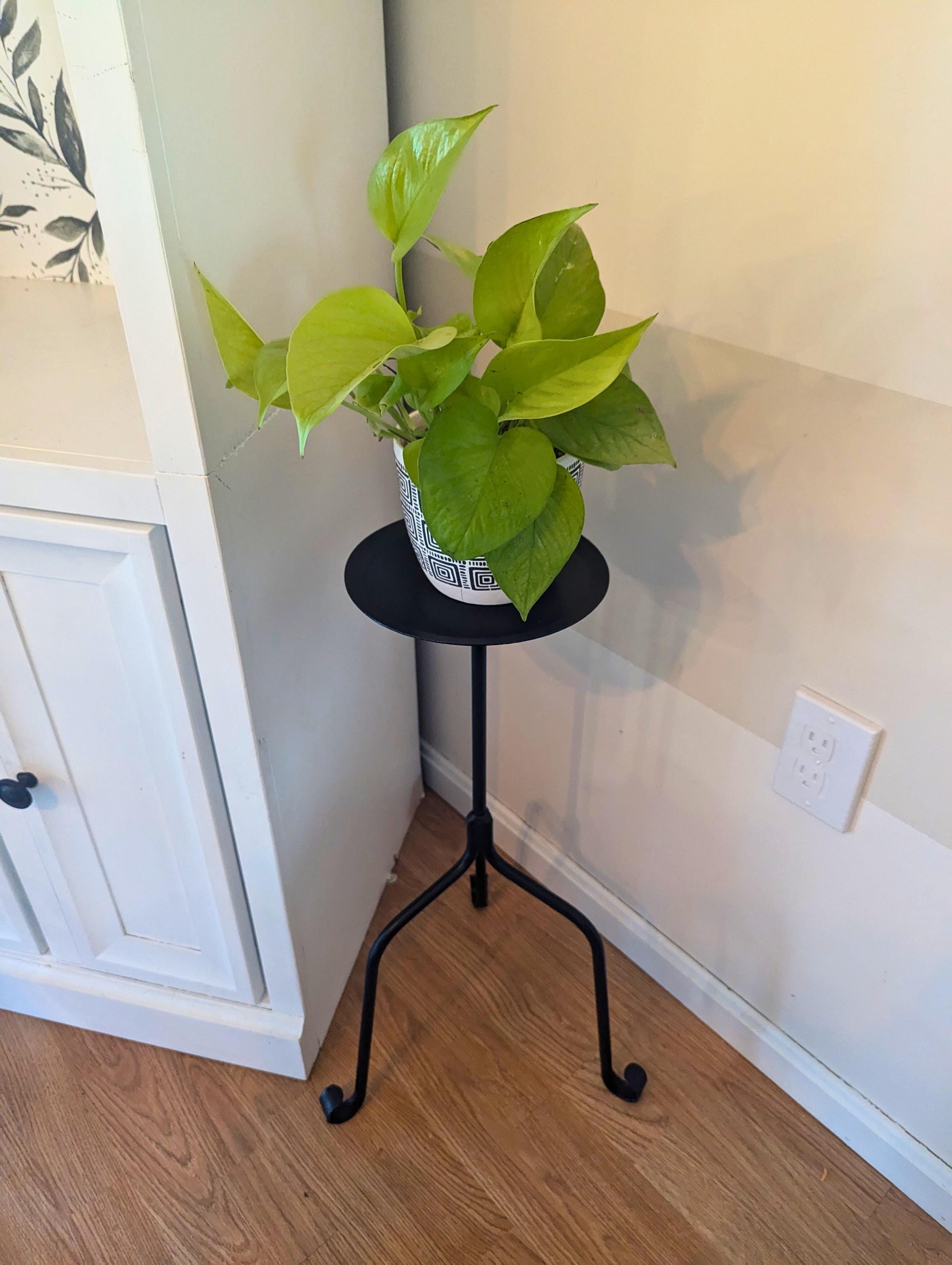 Amish Handmade Wrought Iron Plant Stand - 24" Pedestal Display - Etsy Israel