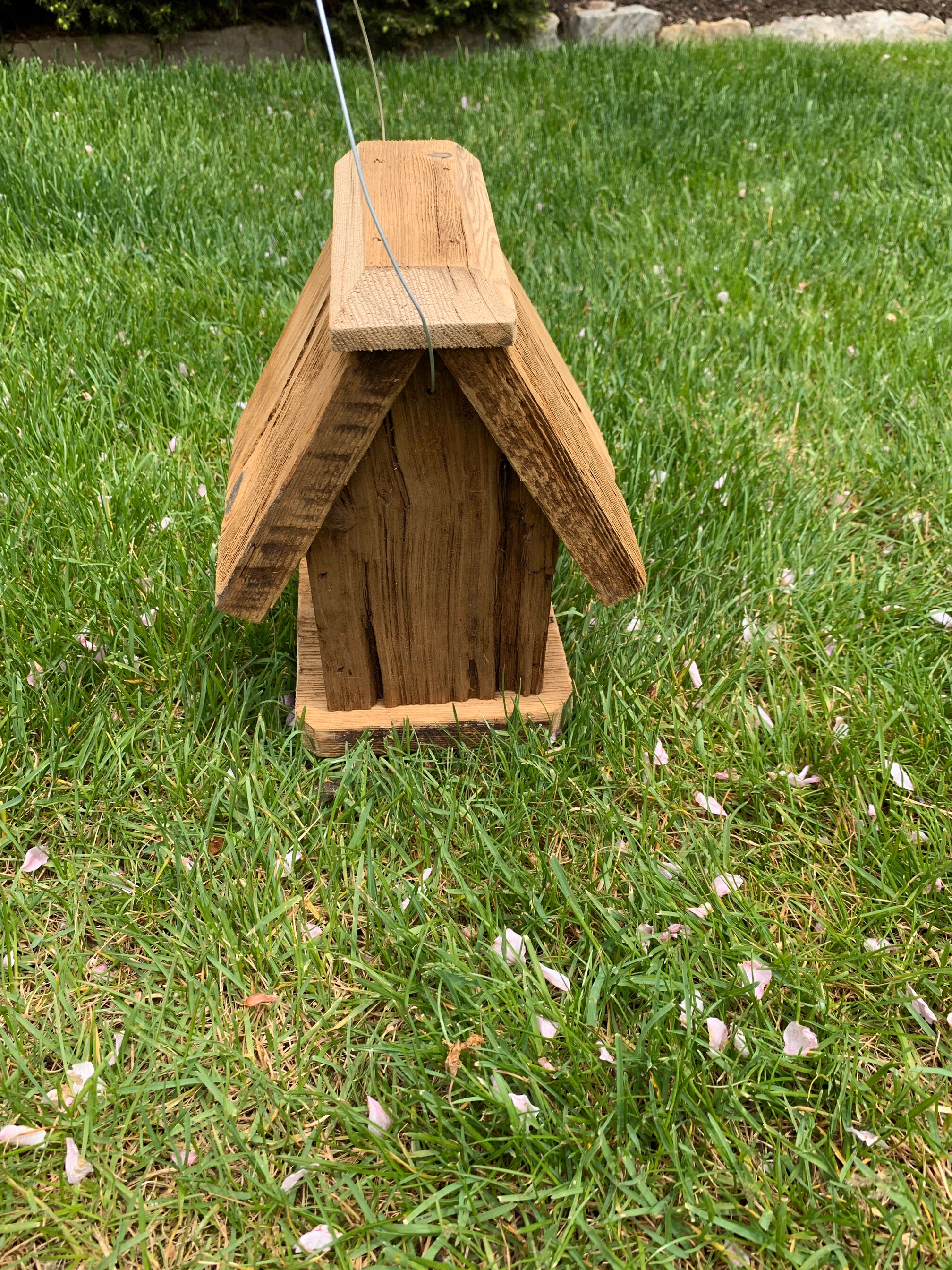 Rustic Wren Rustic Hanging Wren Birdhouse Handmade Weather Resistant - Etsy