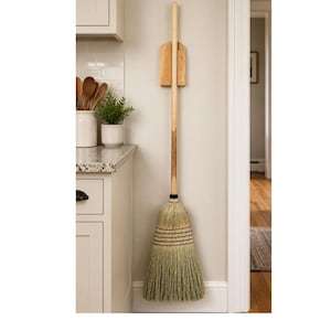 Amish Handmade Corn Broom – Sustainable Kitchen & Barn Cleaning