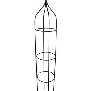 Round Obelisk Garden Trellis - Black Wrought Iron - Small & large - Amish made image 10