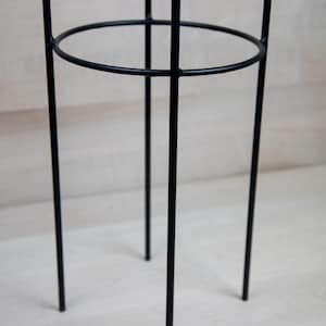 Round Obelisk Garden Trellis - Black Wrought Iron - Small & large - Amish made image 12