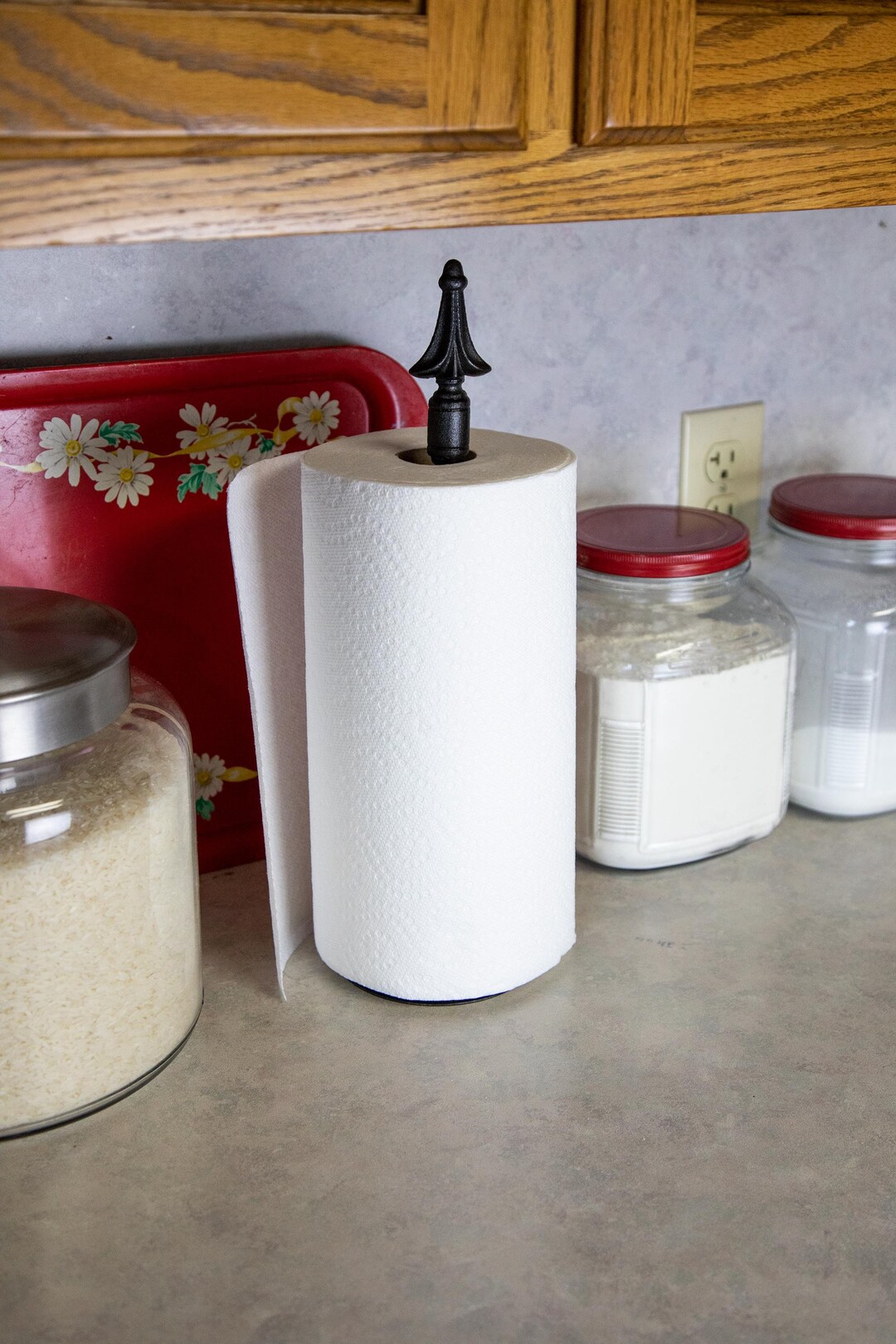 Wrought ron Paper Towel Holder Wall Mounted- Amsh Made - Etsy