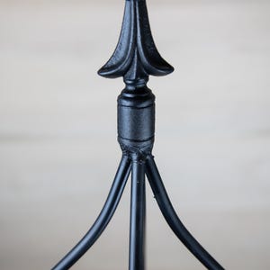 Round Obelisk Garden Trellis - Black Wrought Iron - Small & large - Amish made image 13