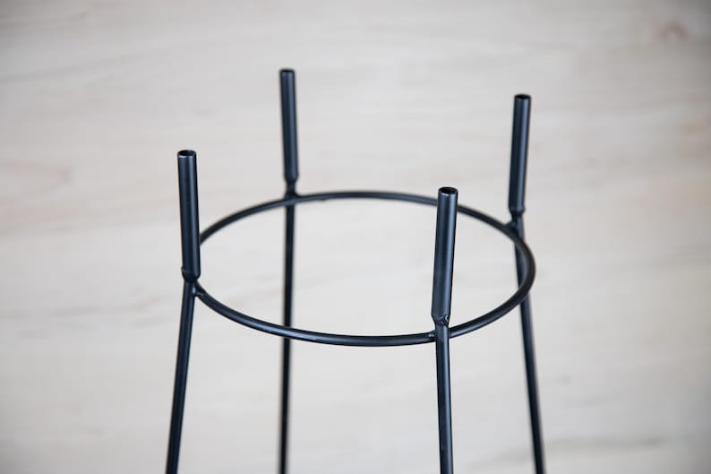 Round Obelisk Garden Trellis - Black Wrought Iron - Small & large - Amish made image 16
