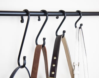 Amish Handmade Metal S Hook – Rustic Farmhouse Coat & Towel Hanger