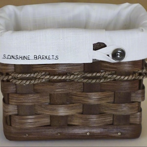 Woven Card Holder Basket, Amish Handmade Woven Basket, Customizable