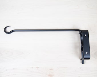 Wrought Iron Wall Mount Swivel Hook- Amish Made
