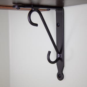 Wrought Iron Shelf Bracket - Heavy Duty - Small and Large - Amish made